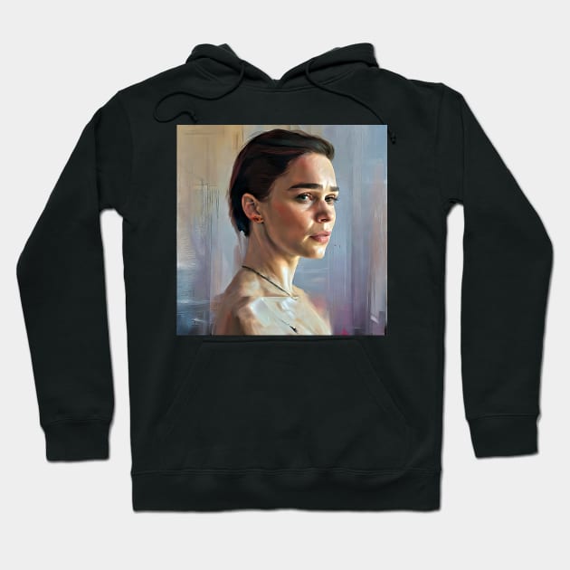 Emilia character study Hoodie by bogfl